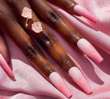Eternal Love Rose Quartz and Amethyst Double The Attention Ring Duo