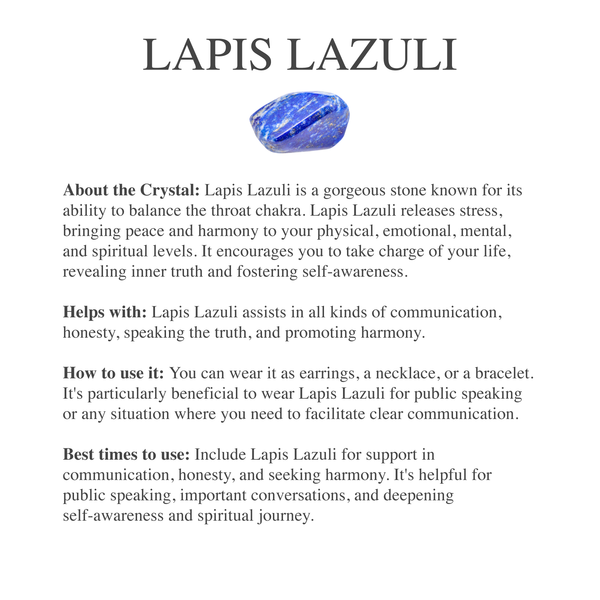 Lapis Lazuli Crystal Bracelet