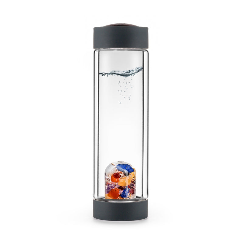 VIA HEAT "AYURVEDA" Crystal Water Bottle