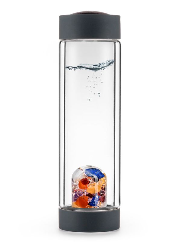 VIA HEAT "AYURVEDA" Crystal Water Bottle